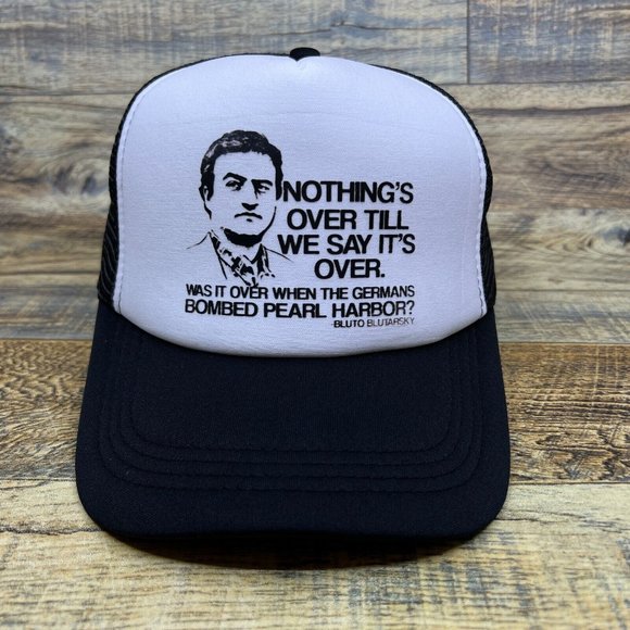 Animal House Unisex Trucker Hat Black Snapback John Belushi Baseball Cap - Picture 2 of 8